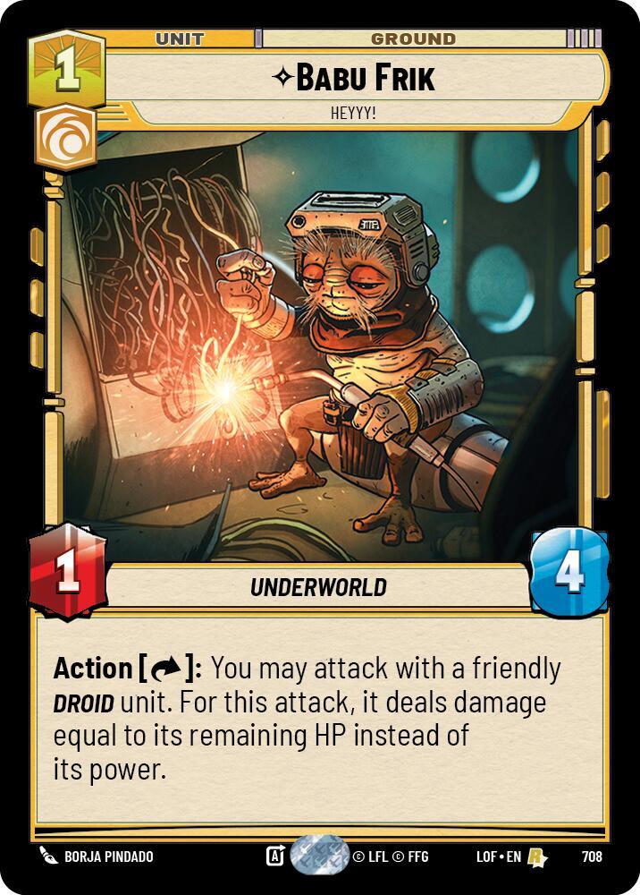 Babu Frik - Heyyy! (Foil) [Legends of the Force] 708