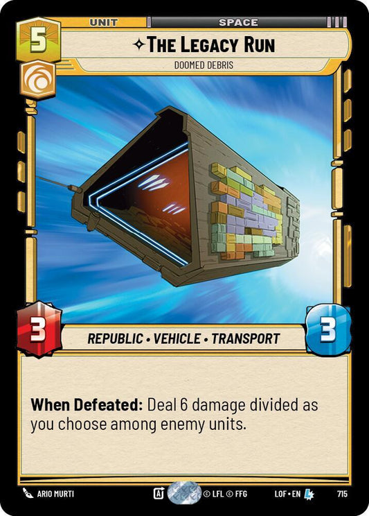 The Legacy Run - Doomed Debris (Foil) [Legends of the Force] 715