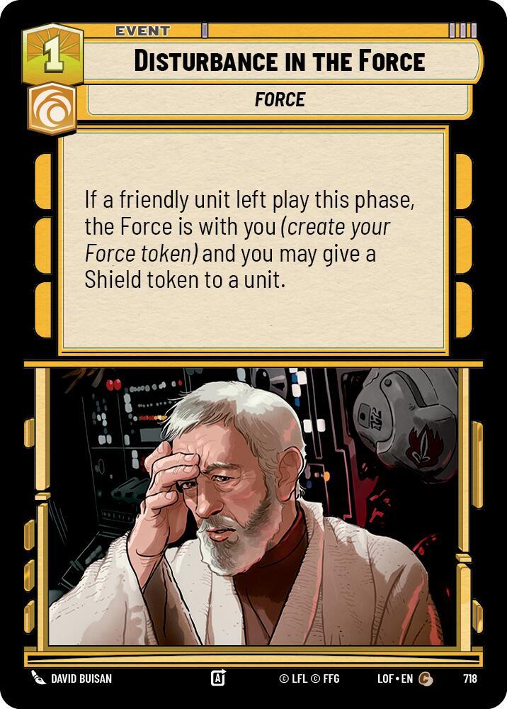 Disturbance in the Force (Foil) [Legends of the Force] 718