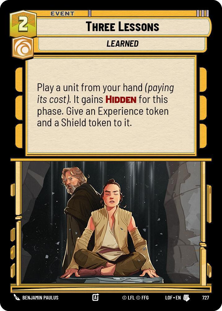Three Lessons (Foil) [Legends of the Force] 727