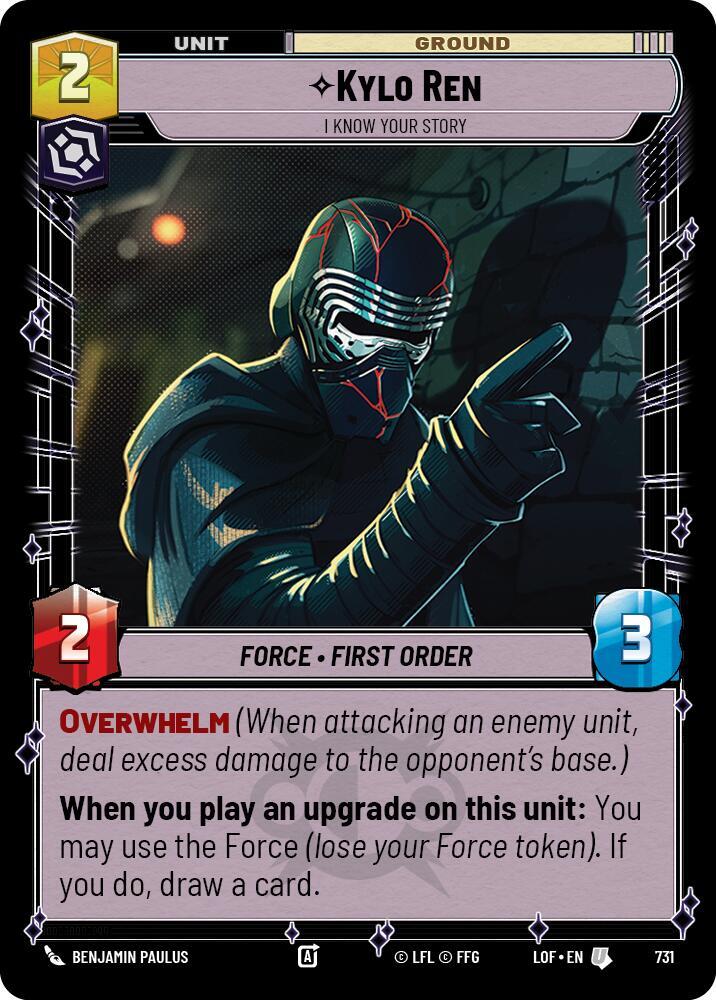 Kylo Ren - I Know Your Story (Foil) [Legends of the Force] 731