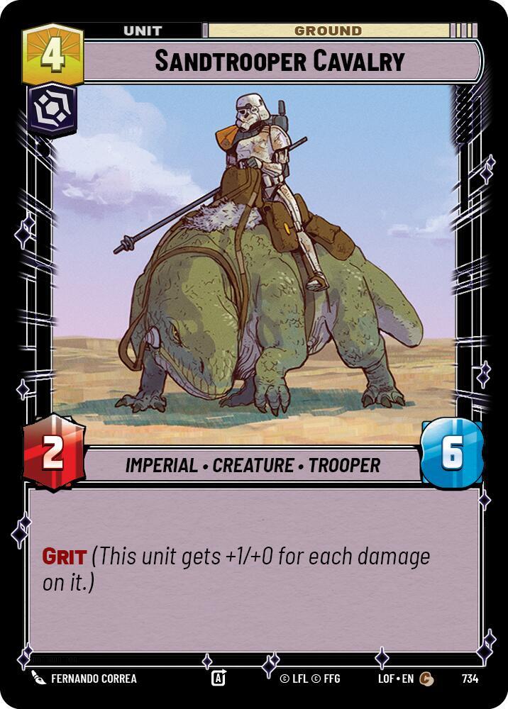 Sandtrooper Cavalry (Foil) [Legends of the Force] 734
