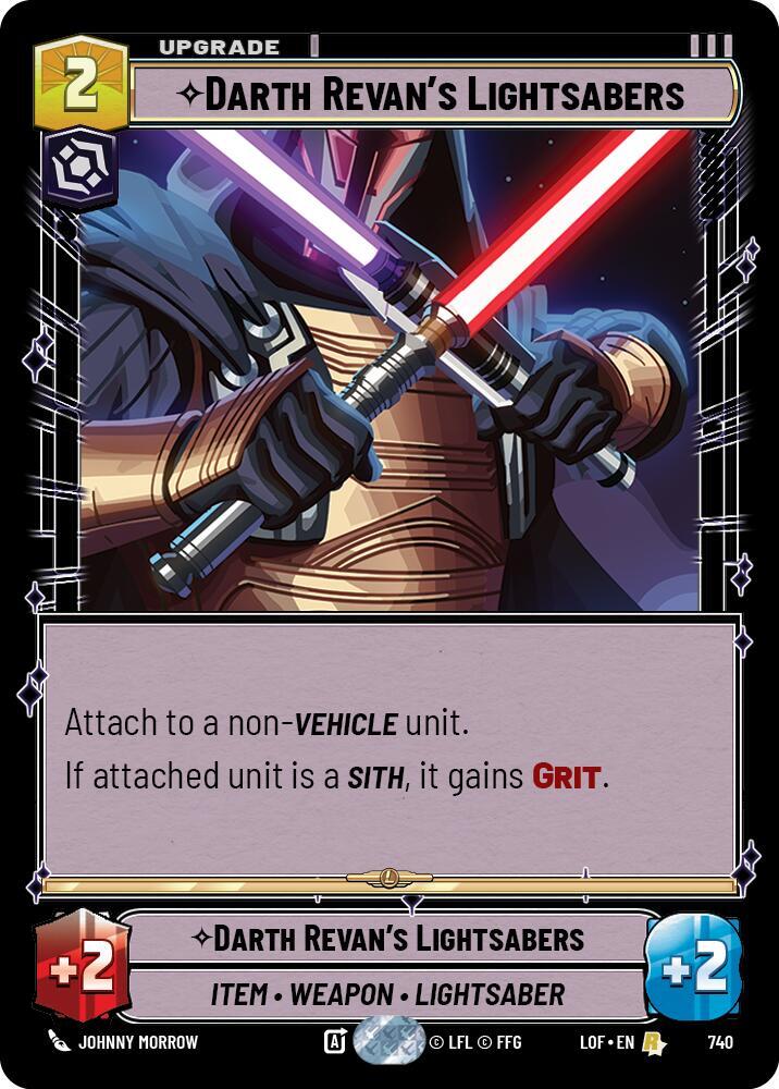 Darth Revan's Lightsabers (Foil) [Legends of the Force] 740
