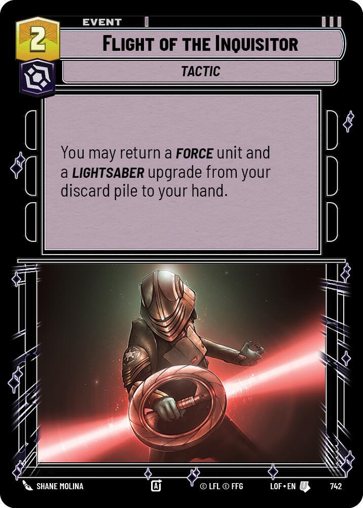 Flight of the Inquisitor (Foil) [Legends of the Force] 742