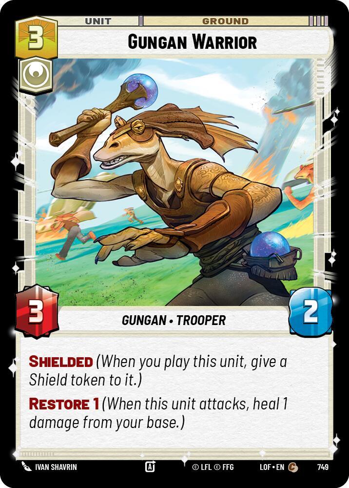 Gungan Warrior (Foil) [Legends of the Force] 749