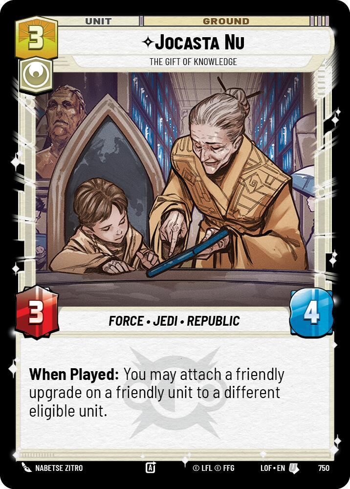 Jocasta Nu - The Gift of Knowledge (Foil) [Legends of the Force] 750