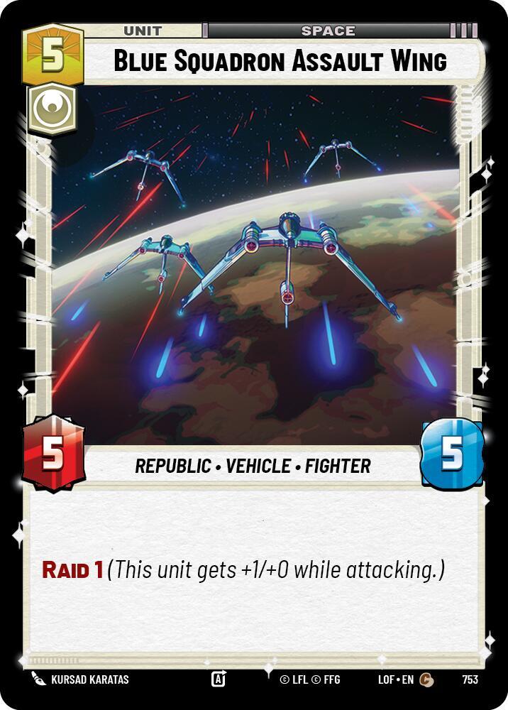 Blue Squadron Assault Wing (Foil) [Legends of the Force] 753