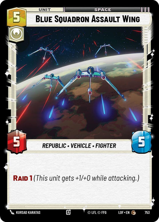 Blue Squadron Assault Wing (Foil) [Legends of the Force] 753