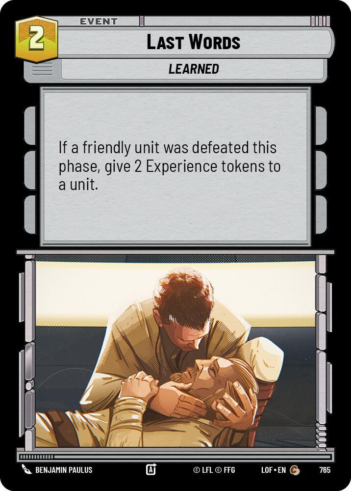 Last Words (Foil) [Legends of the Force] 765
