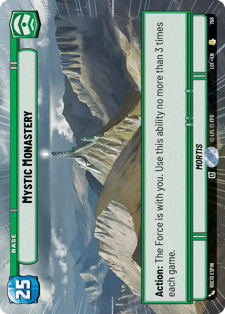Mystic Monastery (Hyperspace Foil) [Legends of the Force] 768