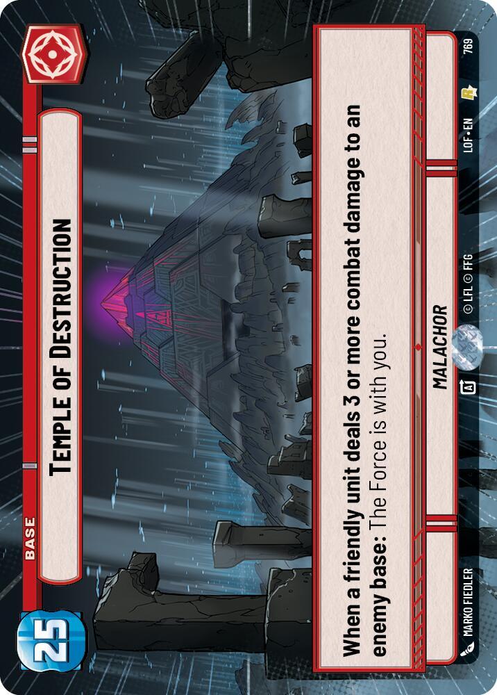 Temple of Destruction (Hyperspace Foil) [Legends of the Force] 769