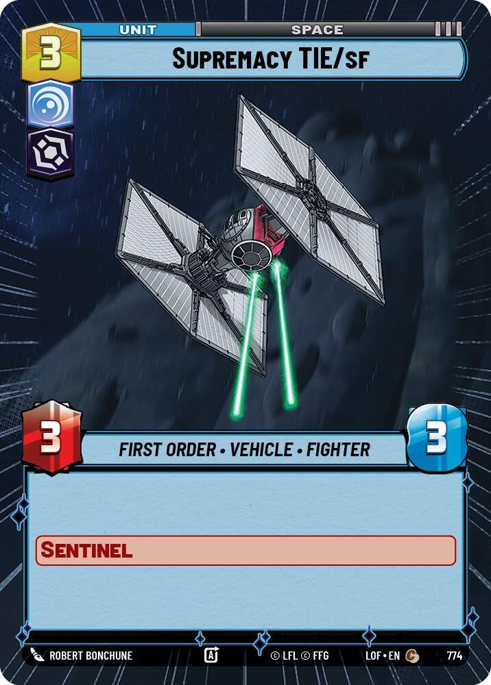 Supremacy TIE/sf (Hyperspace Foil) [Legends of the Force] 774