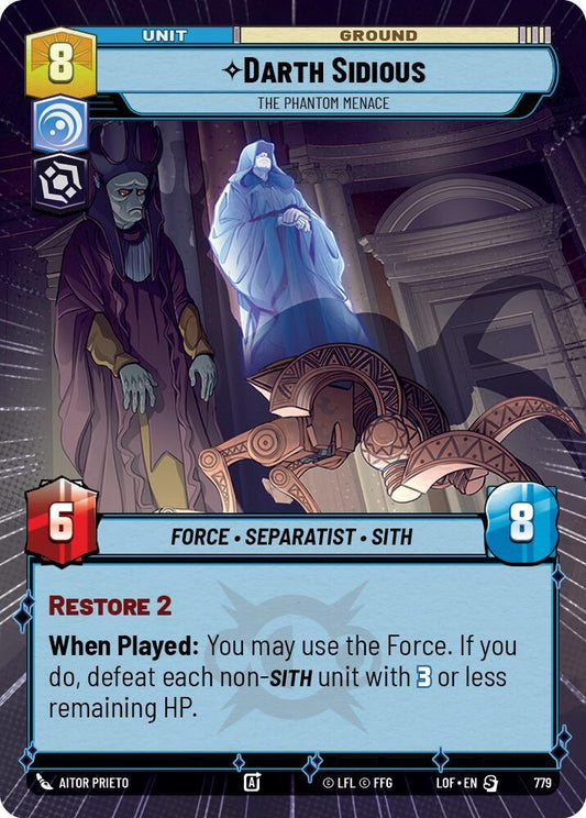 Darth Sidious - The Phantom Menace (Hyperspace Foil) [Legends of the Force] 779