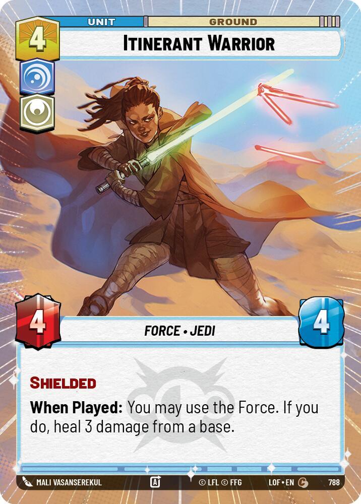 Itinerant Warrior (Hyperspace Foil) [Legends of the Force] 788