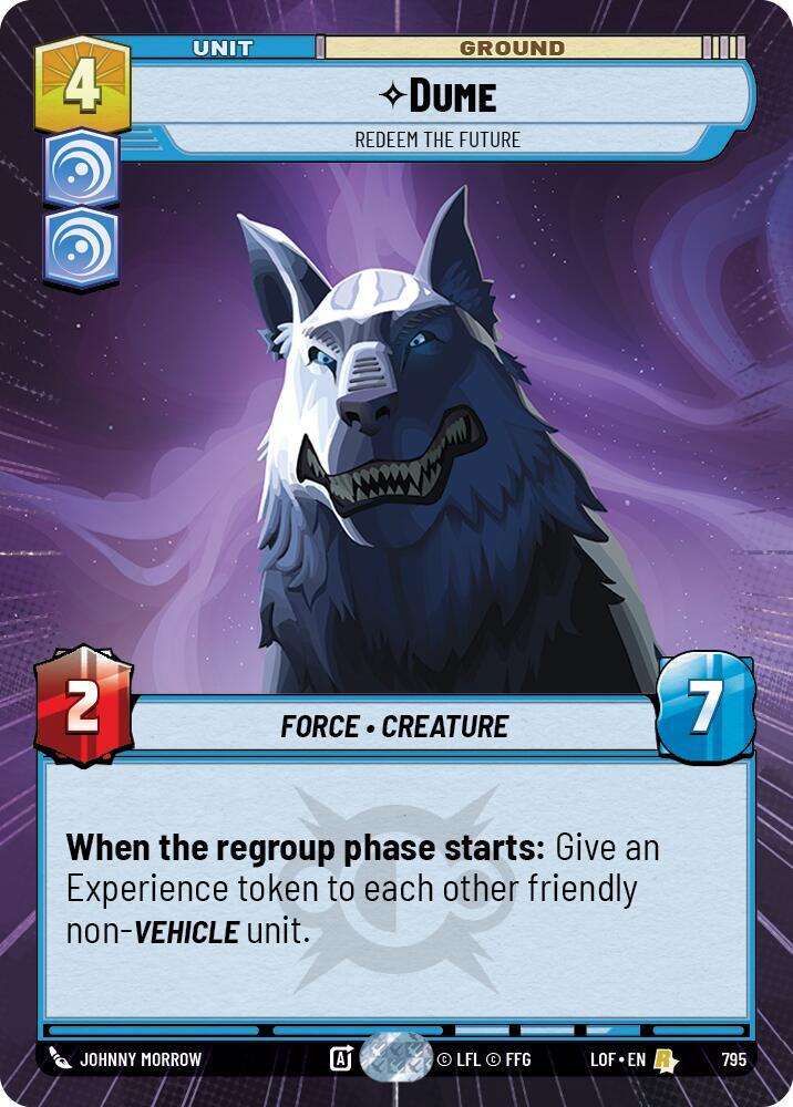 Dume - Redeem the Future (Hyperspace Foil) [Legends of the Force] 795