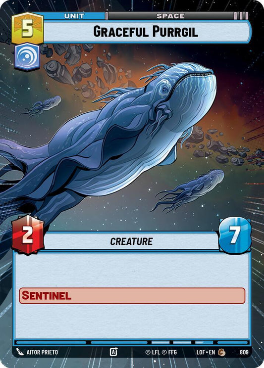 Graceful Purrgil (Hyperspace Foil) [Legends of the Force] 809