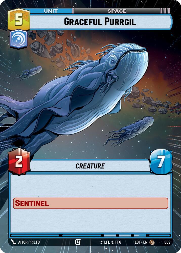 Graceful Purrgil (Hyperspace Foil) [Legends of the Force] 809