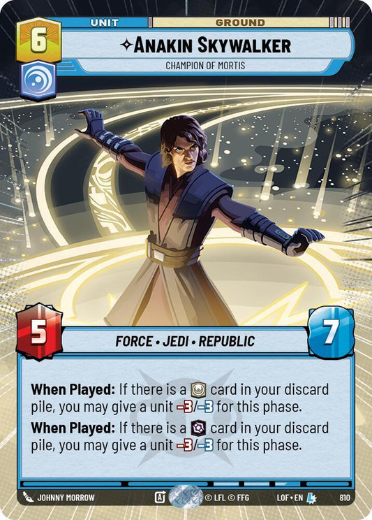 Anakin Skywalker - Champion of Mortis (Hyperspace Foil) [Legends of the Force] 810
