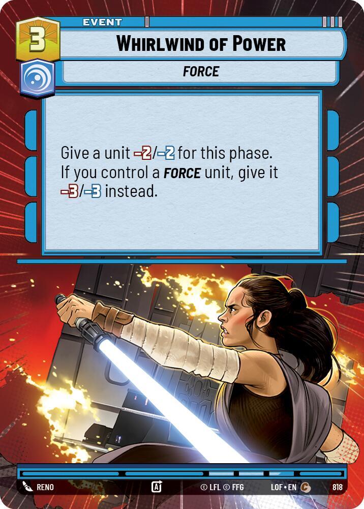 Whirlwind of Power (Hyperspace Foil) [Legends of the Force] 818