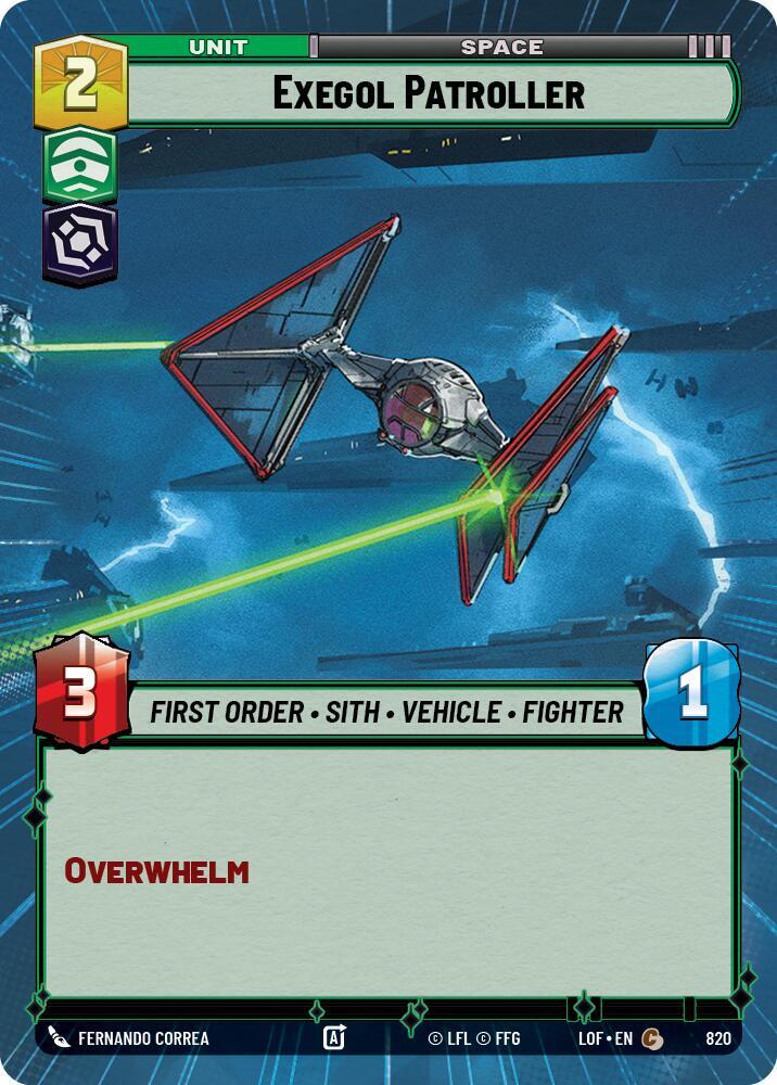 Exegol Patroller (Hyperspace Foil) [Legends of the Force] 820