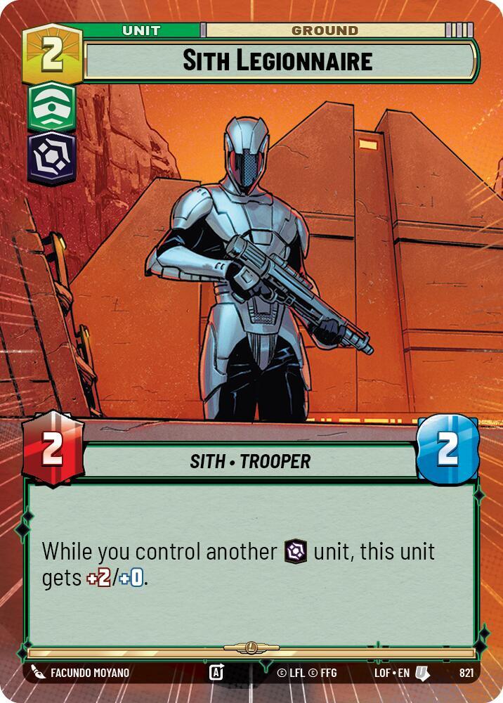 Sith Legionnaire (Hyperspace Foil) [Legends of the Force] 821