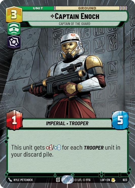 Captain Enoch - Captain of the Guard (Hyperspace Foil) [Legends of the Force] 823