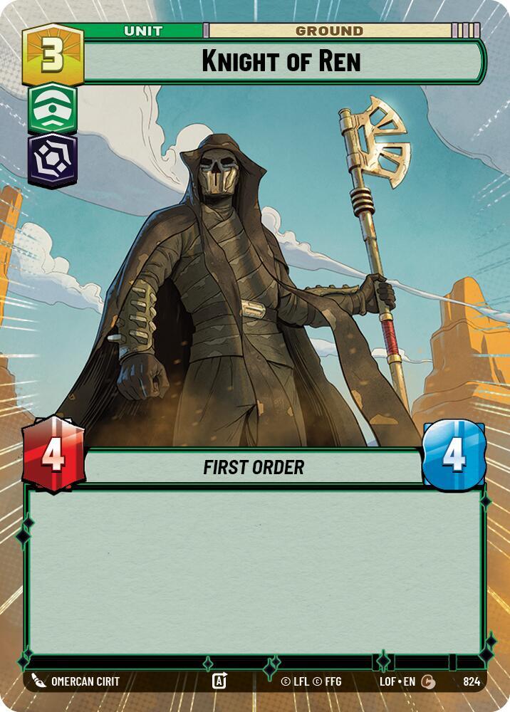 Knight of Ren (Hyperspace Foil) [Legends of the Force] 824