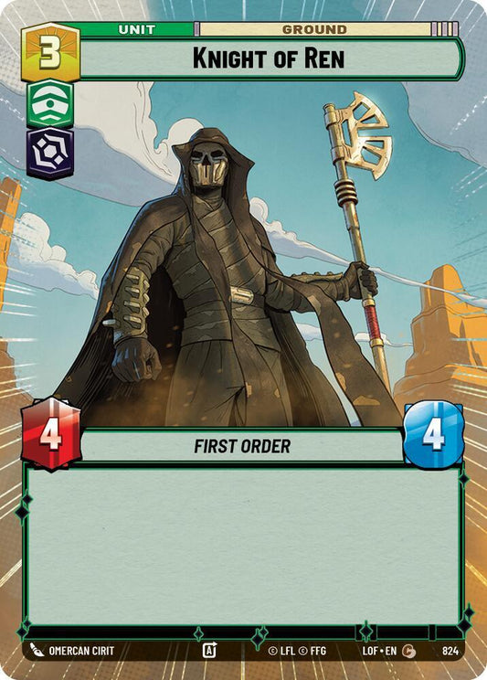 Knight of Ren (Hyperspace Foil) [Legends of the Force] 824