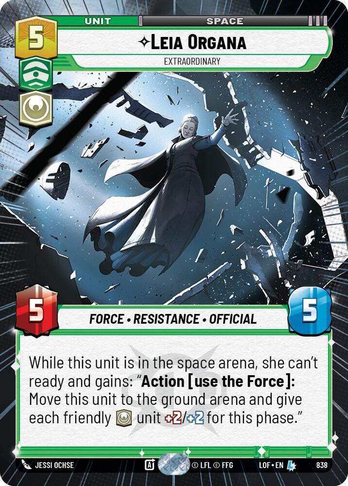 Leia Organa - Extraordinary (Hyperspace Foil) [Legends of the Force] 838