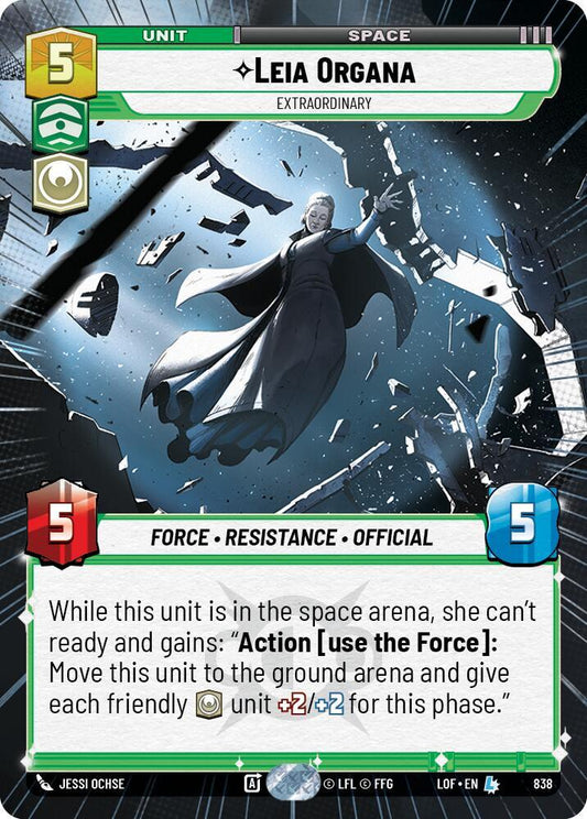 Leia Organa - Extraordinary (Hyperspace Foil) [Legends of the Force] 838
