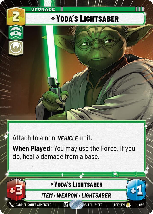 Yoda's Lightsaber (Hyperspace Foil) [Legends of the Force] 842