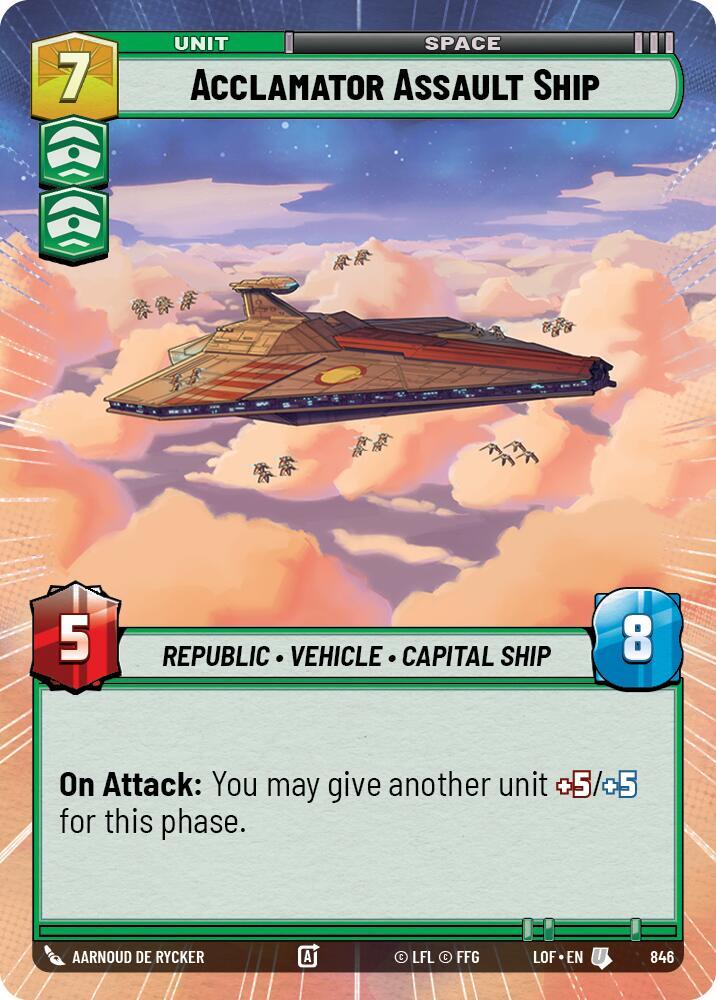 Acclamator Assault Ship (Hyperspace Foil) [Legends of the Force] 846
