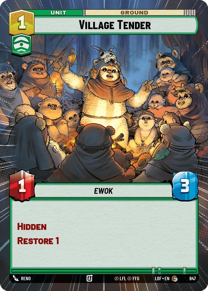 Village Tender (Hyperspace Foil) [Legends of the Force] 847