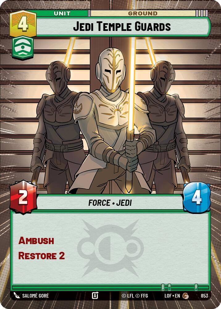 Jedi Temple Guards (Hyperspace Foil) [Legends of the Force] 853