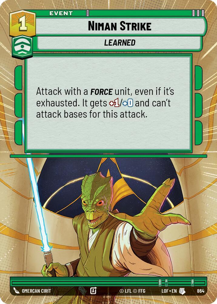 Niman Strike (Hyperspace Foil) [Legends of the Force] 864