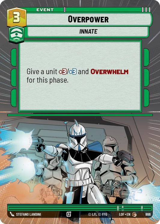 Overpower (Hyperspace Foil) [Legends of the Force] 866