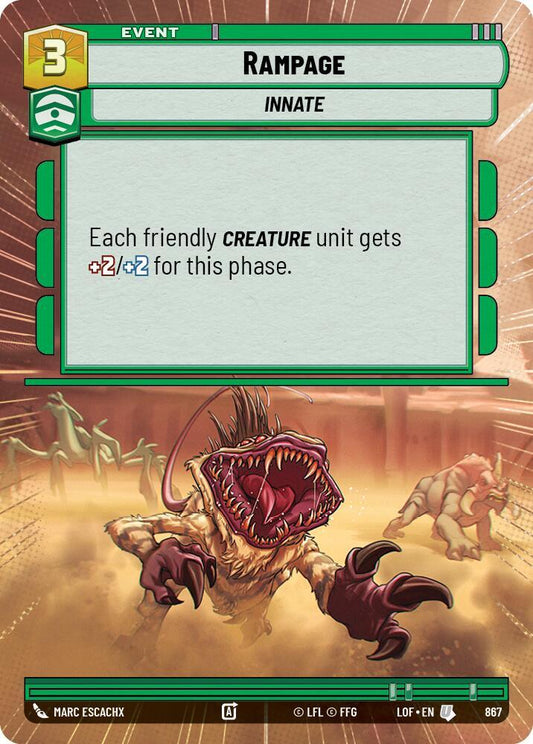 Rampage (Hyperspace Foil) [Legends of the Force] 867