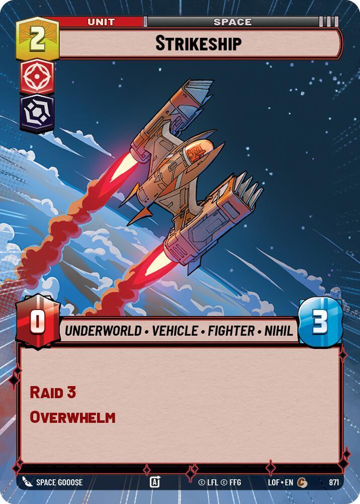 Strikeship (Hyperspace Foil) [Legends of the Force] 871