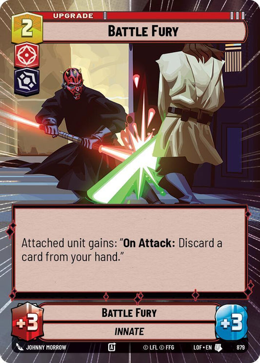 Battle Fury (Hyperspace Foil) [Legends of the Force] 879