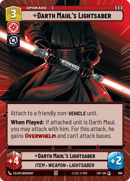 Darth Maul's Lightsaber (Hyperspace Foil) [Legends of the Force] 880