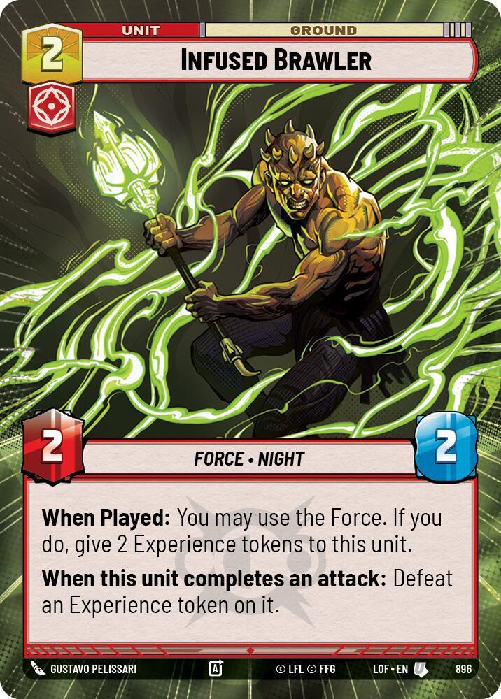 Infused Brawler (Hyperspace Foil) [Legends of the Force] 896
