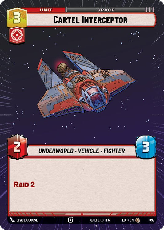 Cartel Interceptor (Hyperspace Foil) [Legends of the Force] 897