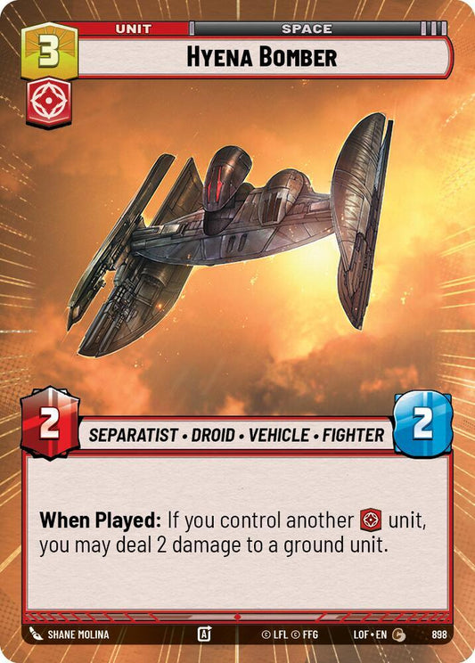 Hyena Bomber (Hyperspace Foil) [Legends of the Force] 898
