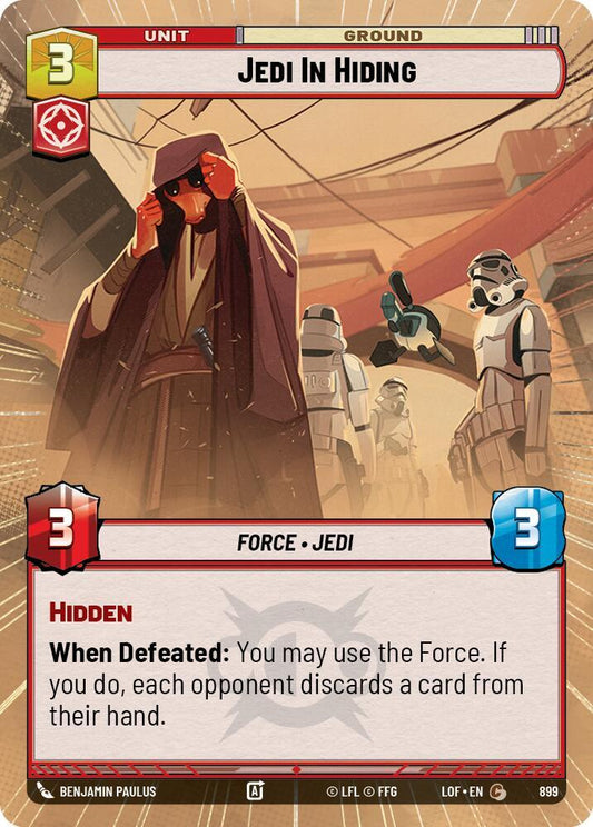 Jedi In Hiding (Hyperspace Foil) [Legends of the Force] 899