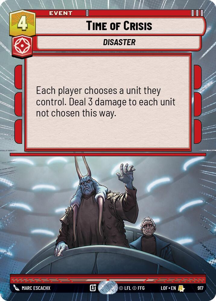 Time of Crisis (Hyperspace Foil) [Legends of the Force] 917