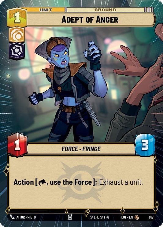 Adept of Anger (Hyperspace Foil) [Legends of the Force] 918