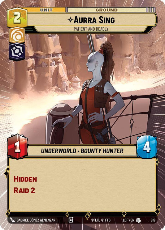 Aurra Sing - Patient and Deadly (Hyperspace Foil) [Legends of the Force] 919