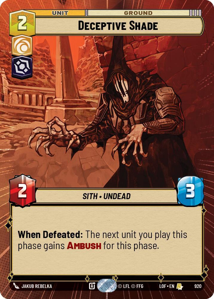 Deceptive Shade (Hyperspace Foil) [Legends of the Force] 920