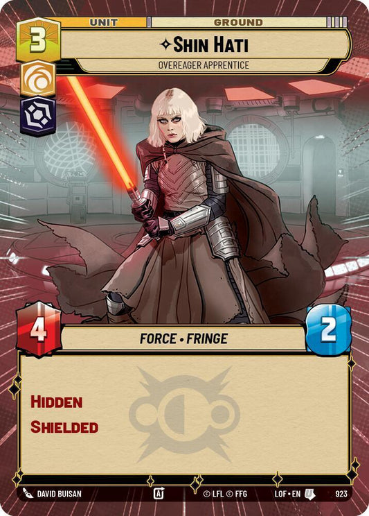 Shin Hati - Overeager Apprentice (Hyperspace Foil) [Legends of the Force] 923