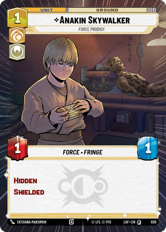 Anakin Skywalker - Force Prodigy (Hyperspace Foil) [Legends of the Force] 930